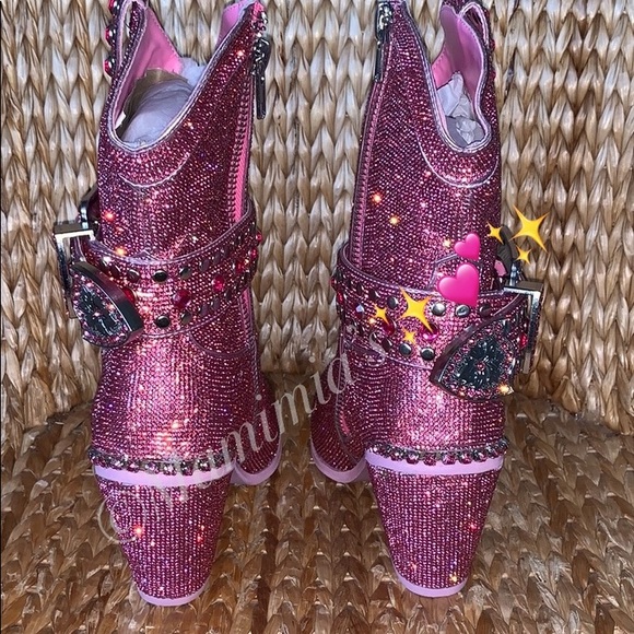 💕 Club Exx Rhinestone Sheriff Shine Cowboy Boots✨ - Picture 3 of 8